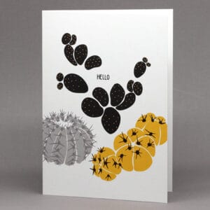 Cacti (Hello) card