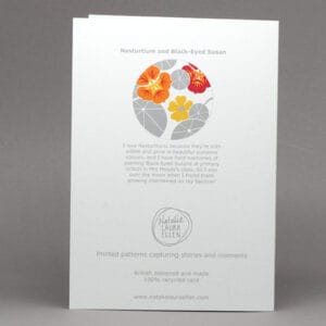 Nasturtium 'Happy Birthday' card