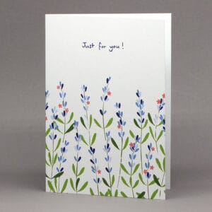 Welsh Lavender 'Just for you' card