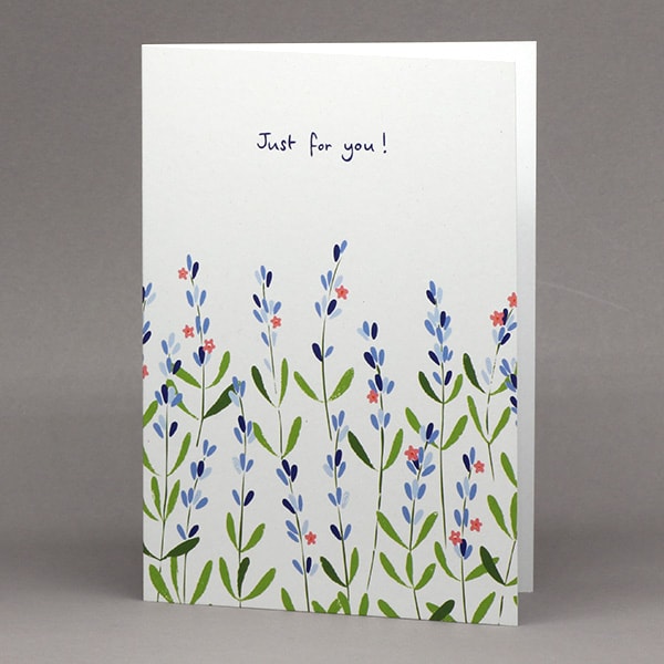 Welsh Lavender 'Just for you' card