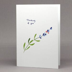 Welsh Lavender 'Thinking of you' card