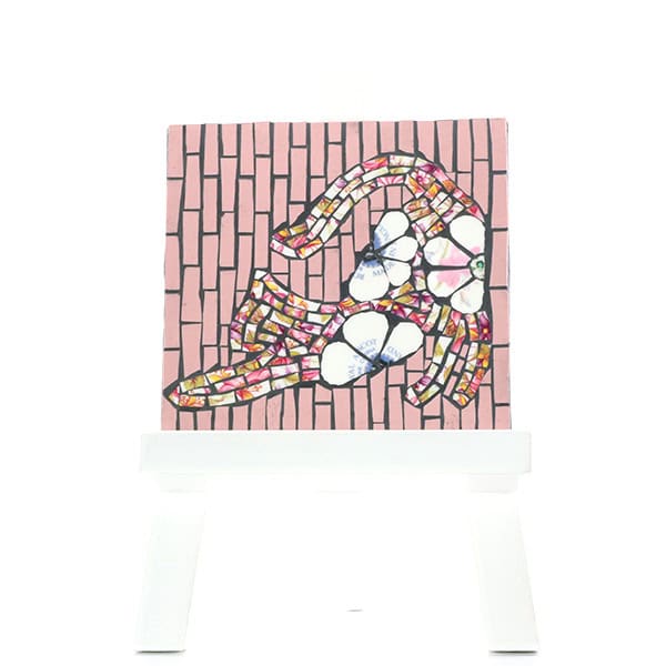 Campbell Mosaics cat plaque