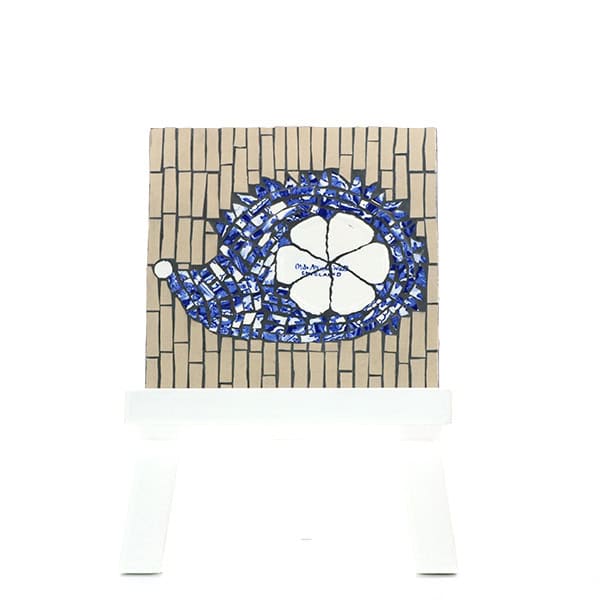 Campbell Mosaics hedgehog plaque