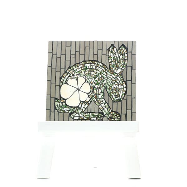 Campbell Mosaics hare plaque