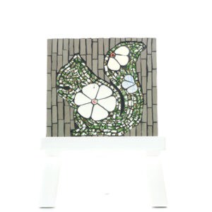 Campbell Mosaics squirrel plaque